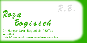 roza bogisich business card